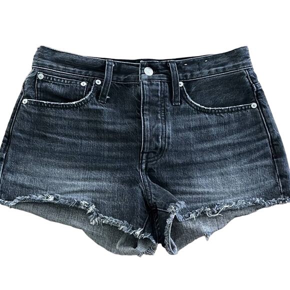 Madewell Relaxed Denim Shorts Button Fly Size 25 - Picture 1 of 11